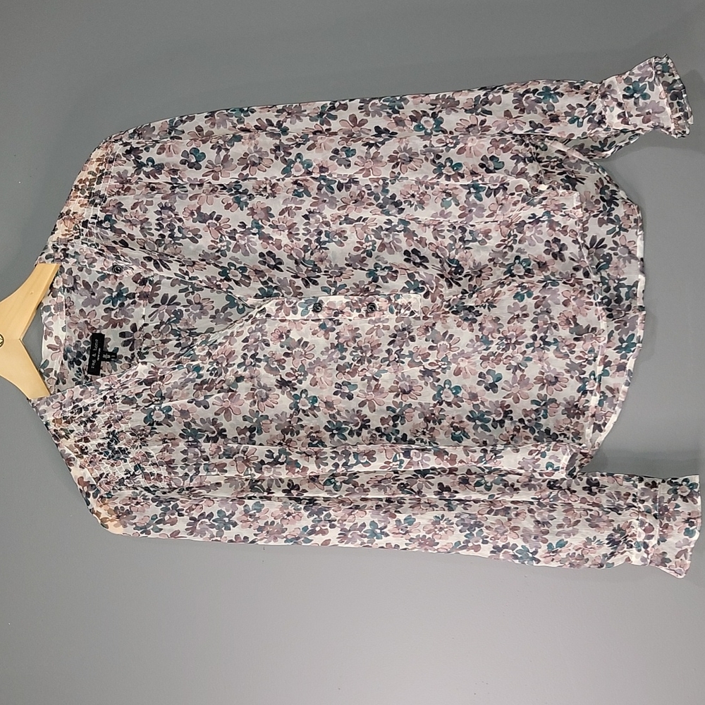 Rag And Bone Sheer Flower Button Down - image 1